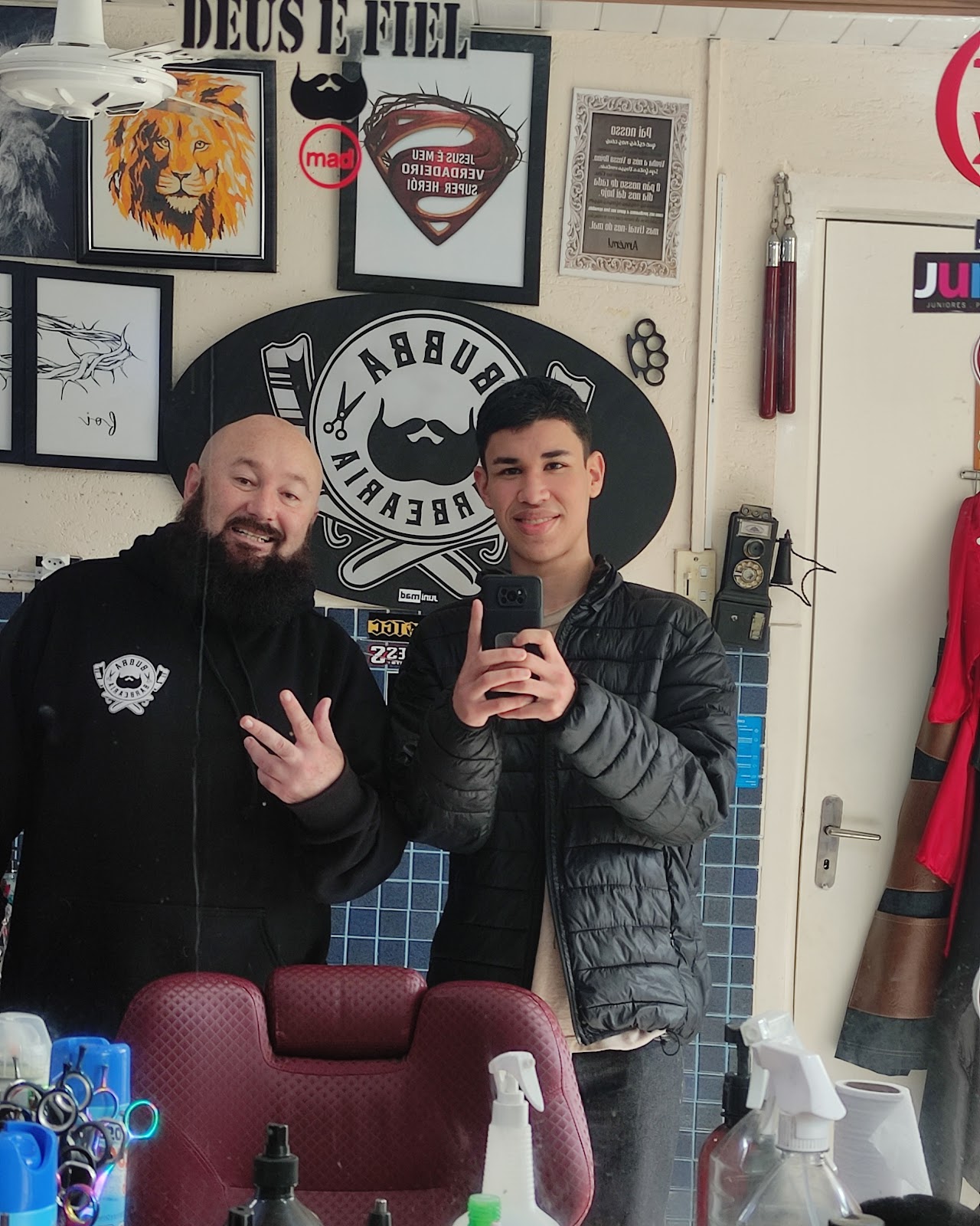 Time da Bubba Barbearia no salão, Hugo Lange, Curitiba