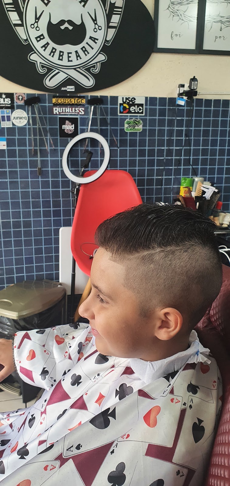 Corte finalizado na Bubba Barbearia