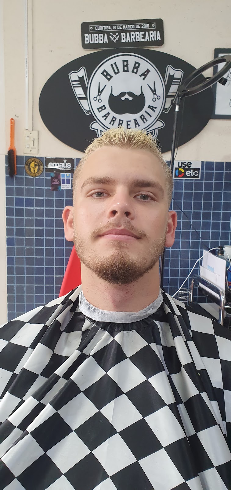Cliente depois do corte na Bubba Barbearia